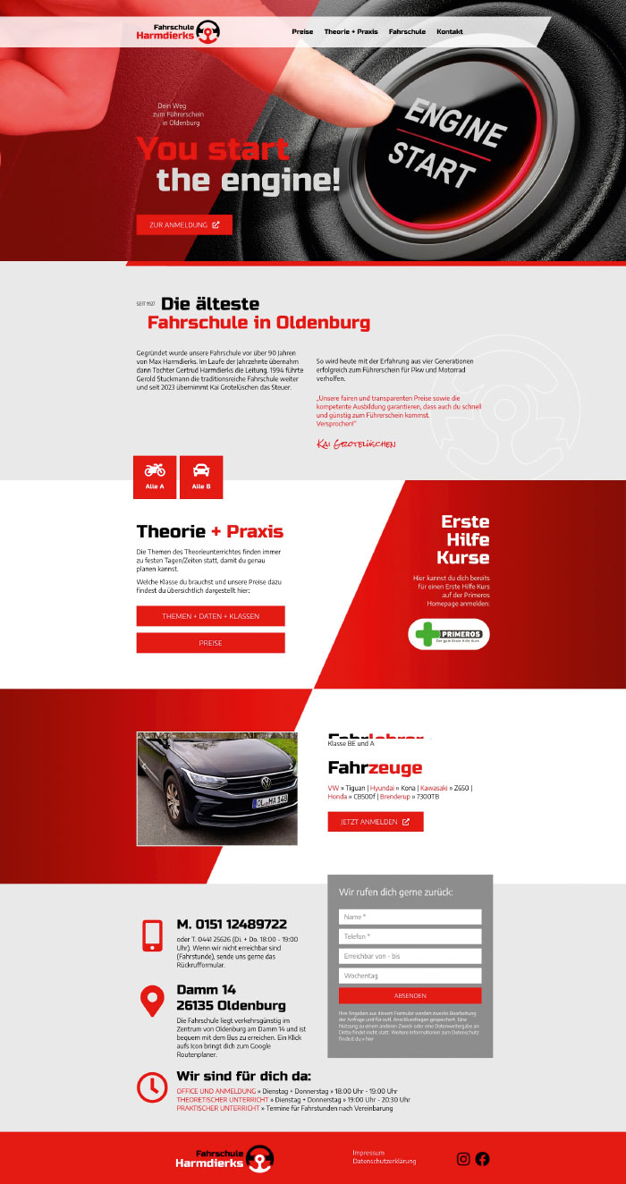 Fahrschule Harmdierks Homepage